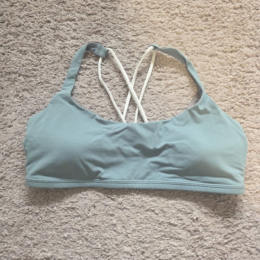 Lululemon Athletica Free To Be Bra Size 10 Tidewater Teal